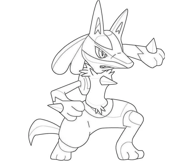 Desenhos de Lucario Para Colorir 1