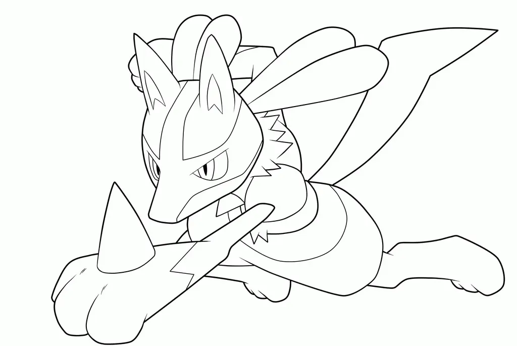 Desenhos de Lucario Para Colorir 13