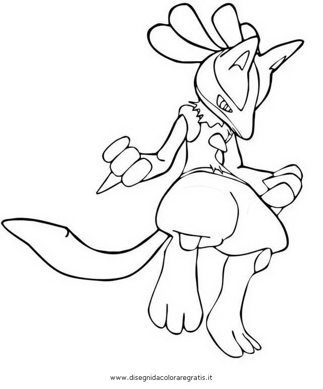 Desenhos de Lucario Para Colorir 14