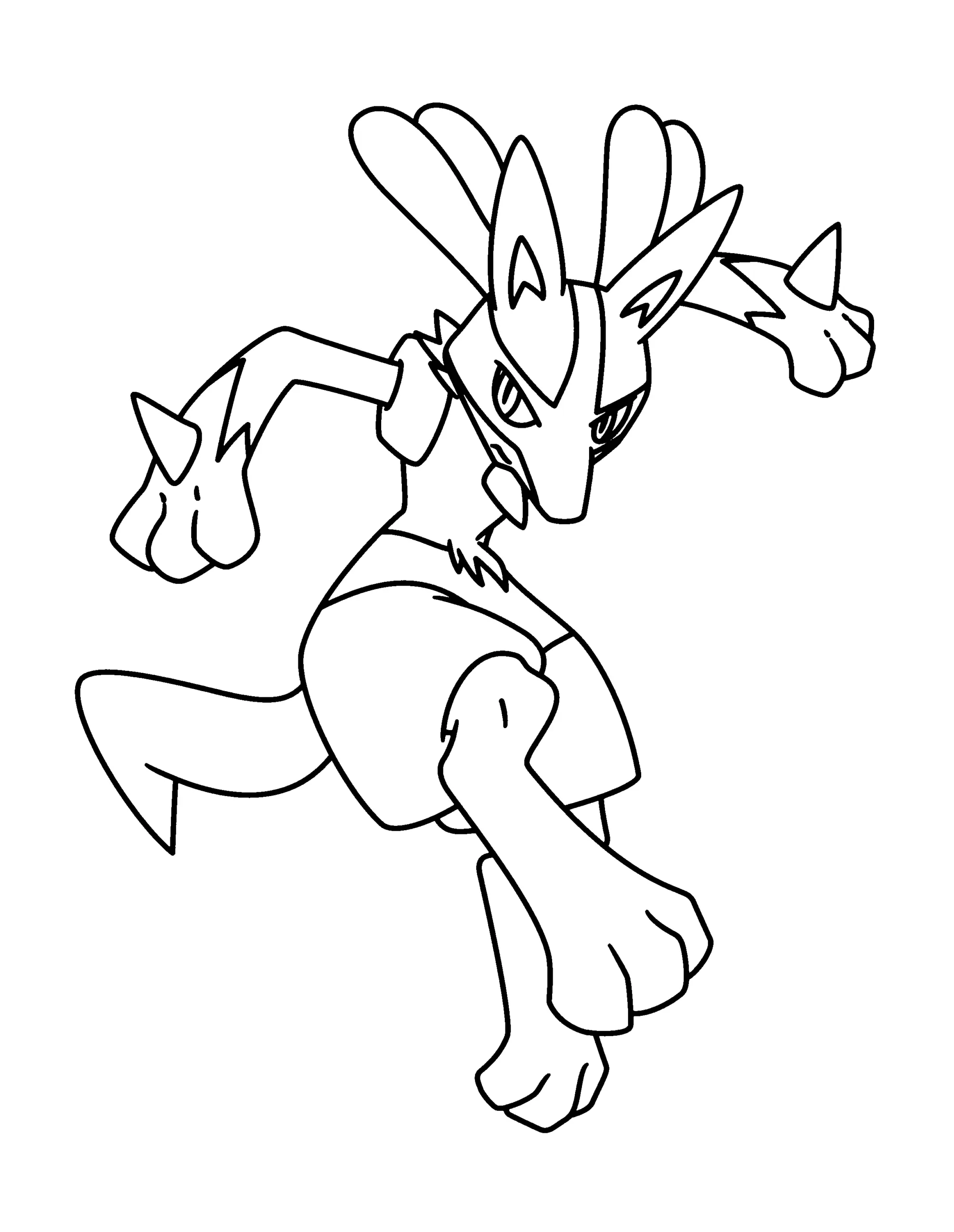 Desenhos de Lucario Para Colorir 15