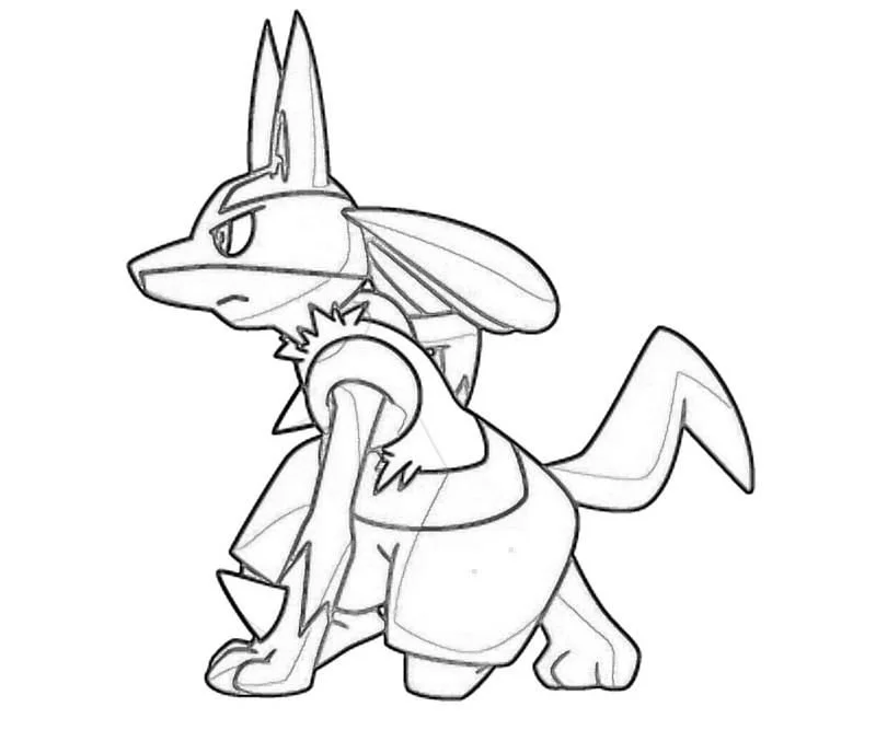 Desenhos de Lucario Para Colorir 3