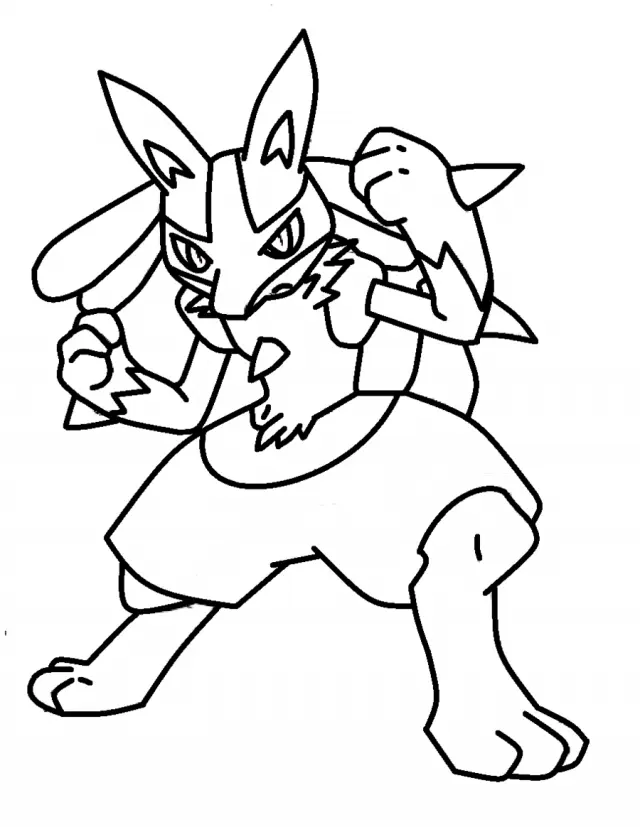 Desenhos de Lucario Para Colorir 5