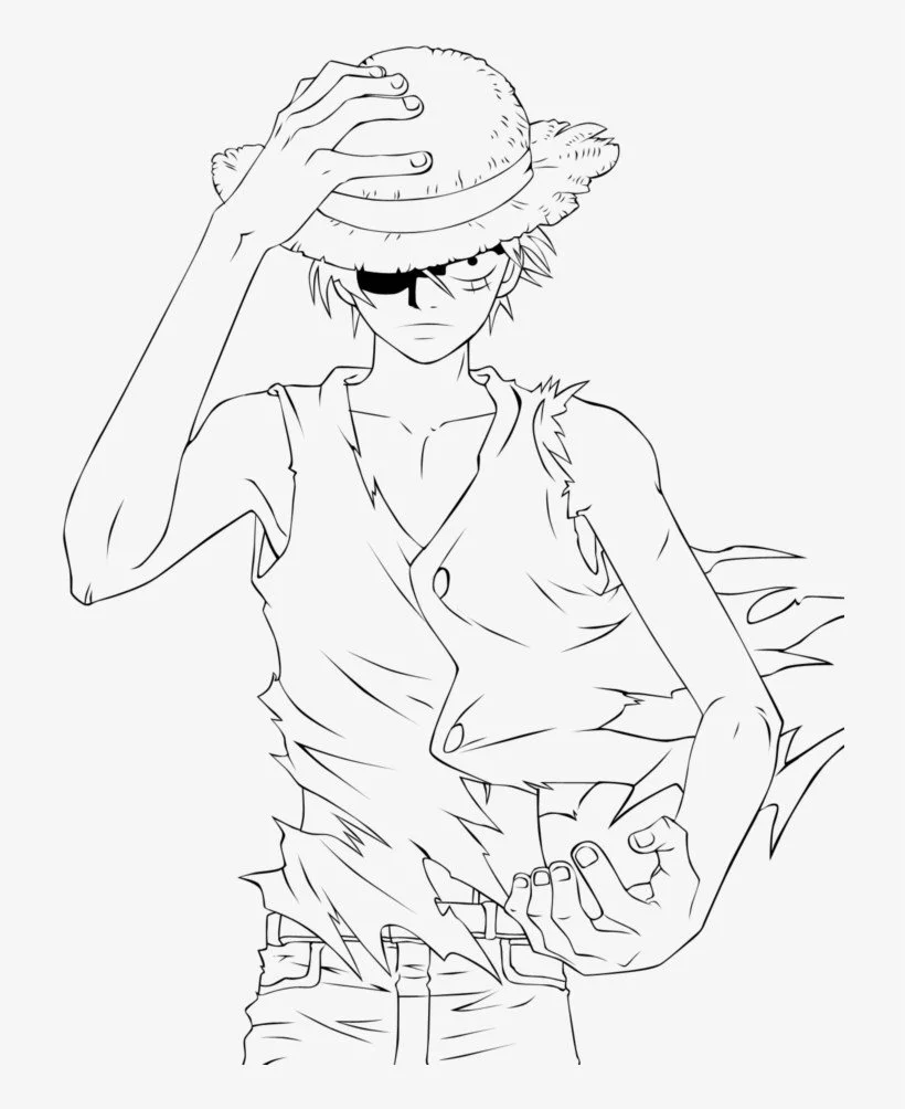 Desenhos de luffy one piece Para Colorir 13