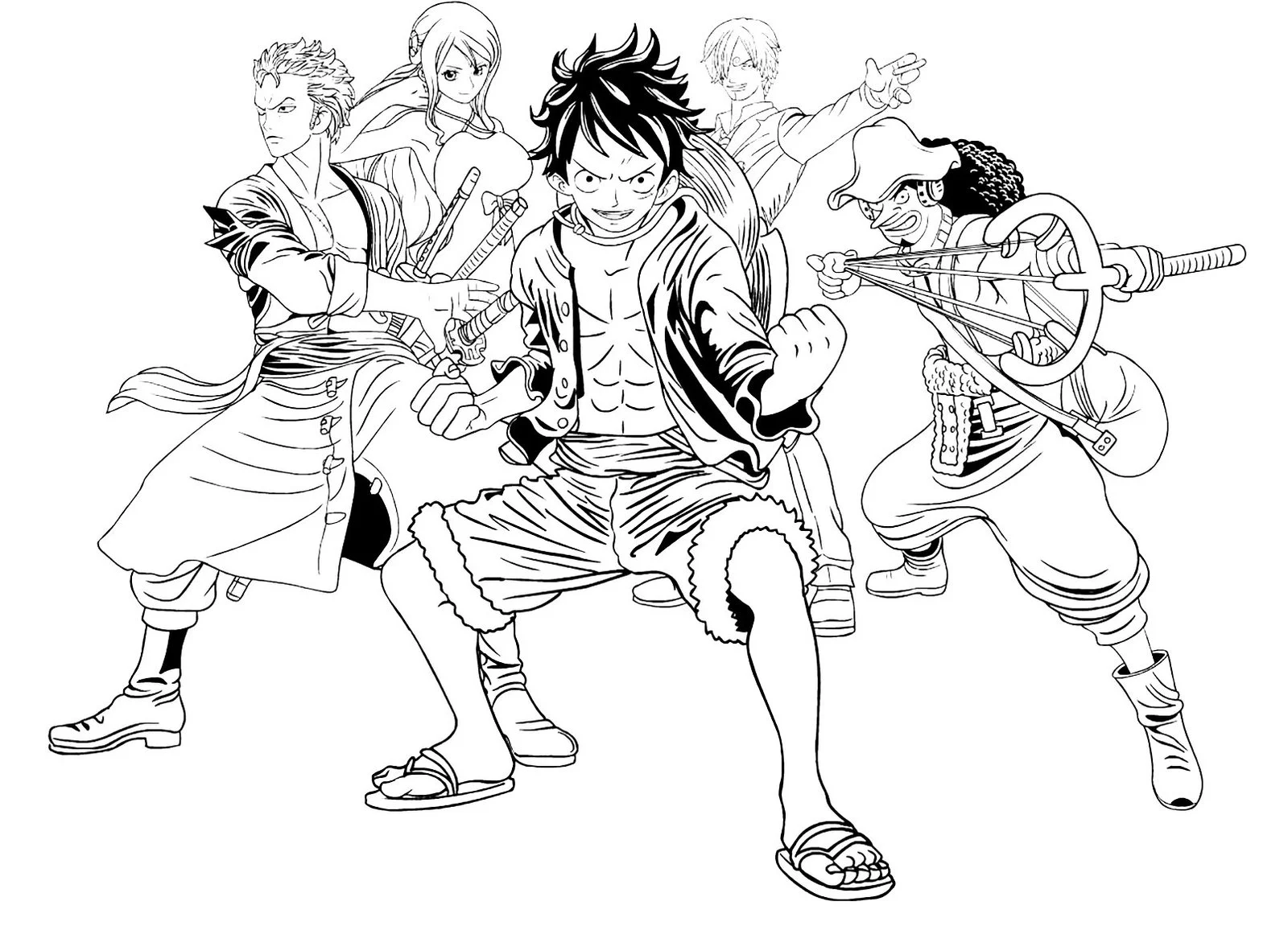 Desenhos de luffy one piece Para Colorir 21