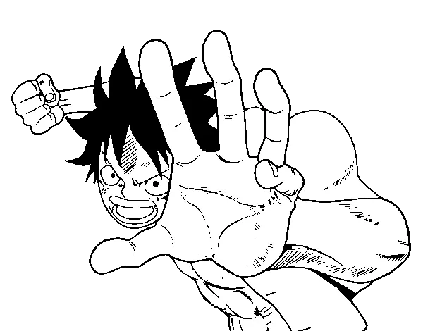 Desenhos de luffy one piece Para Colorir 25