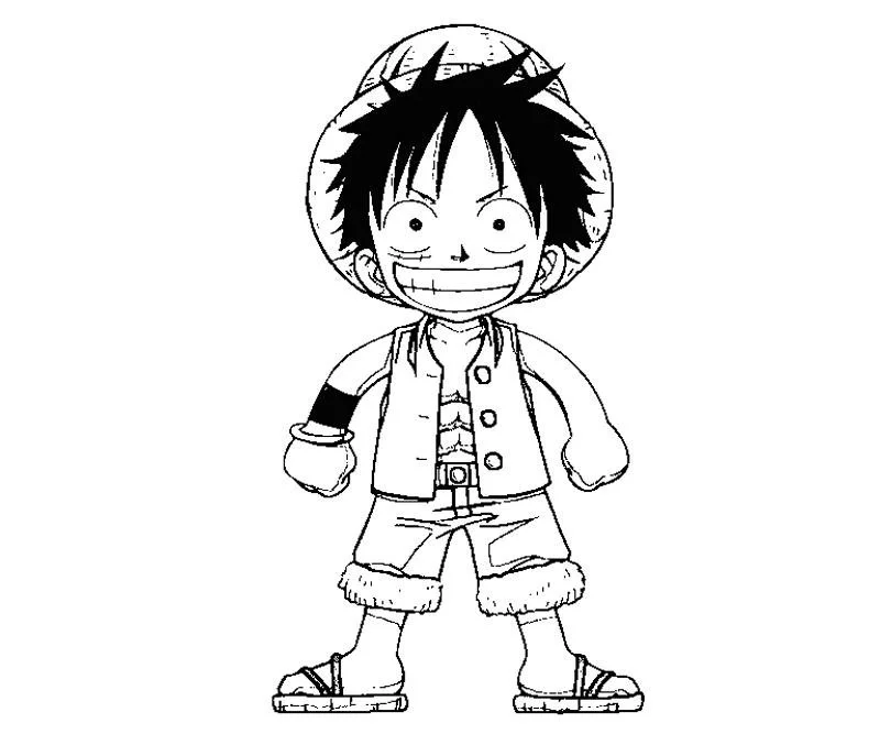 Desenhos de luffy one piece Para Colorir 31