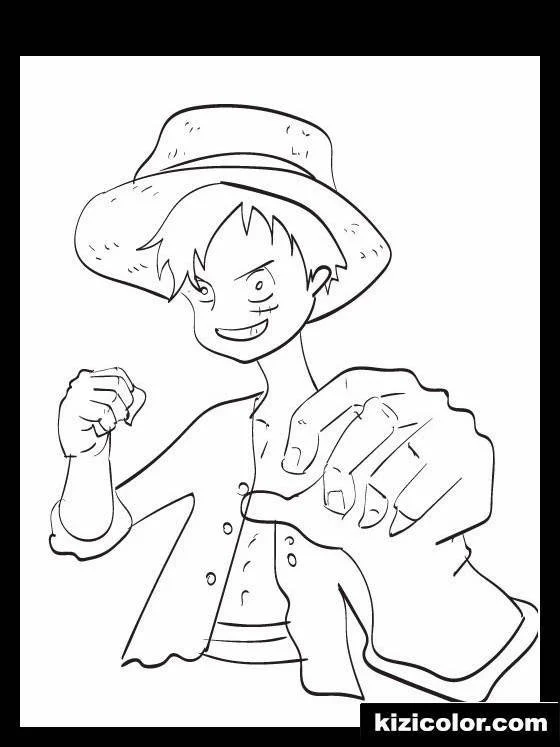 Desenhos de luffy one piece Para Colorir 33