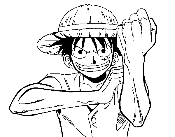 Desenhos de luffy one piece Para Colorir 35