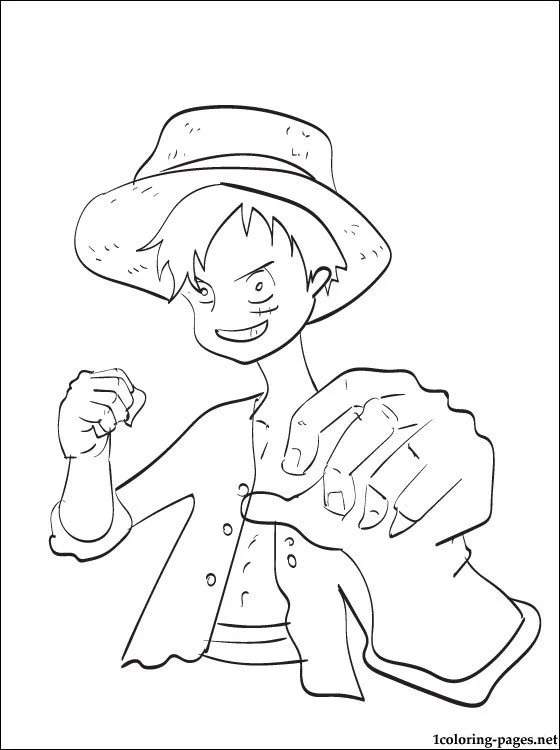 Desenhos de luffy one piece Para Colorir 8