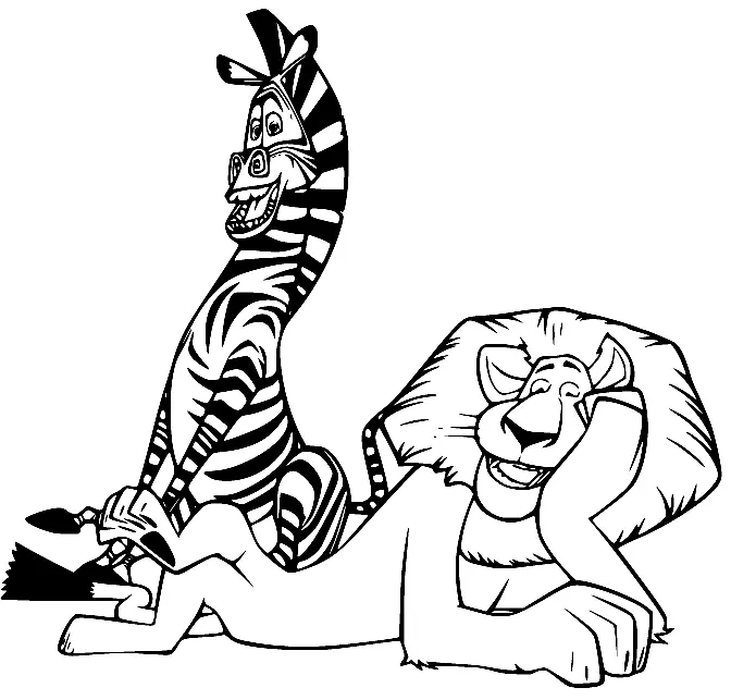 Desenhos de Madagascar Para Colorir 14