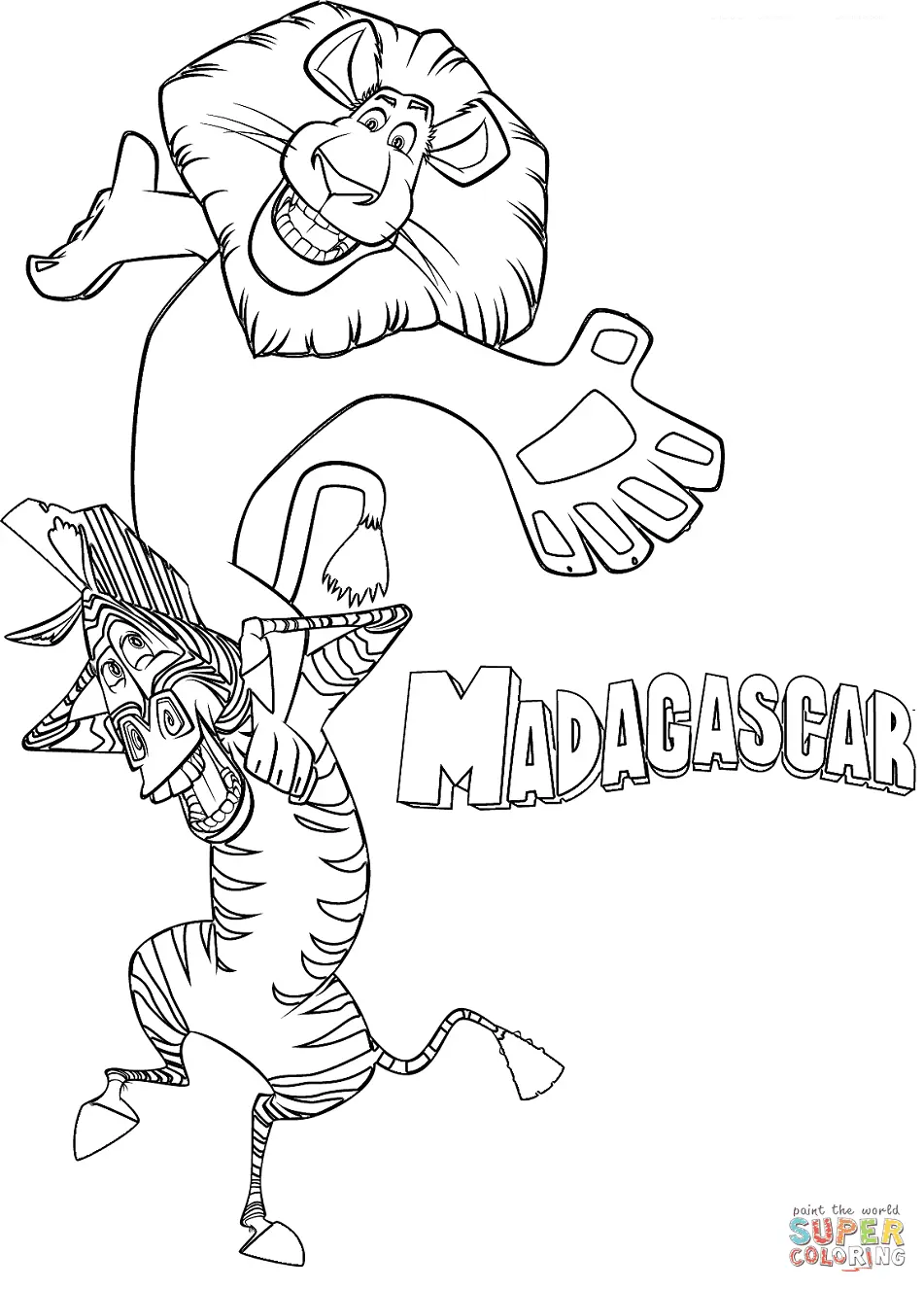 Desenhos de Madagascar Para Colorir 43