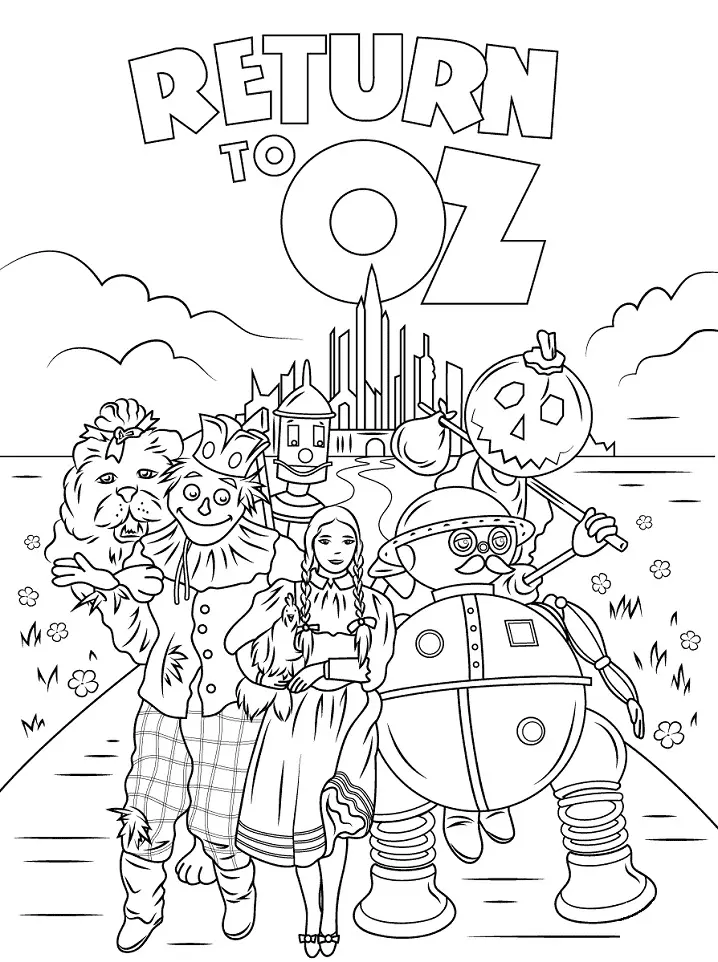 Desenhos de magico de Oz Para Colorir 14