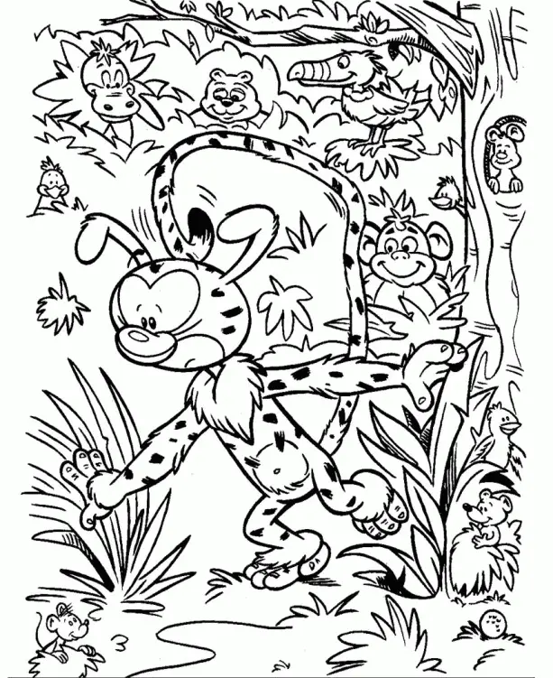 Desenhos de Marsupilami Para Colorir 16