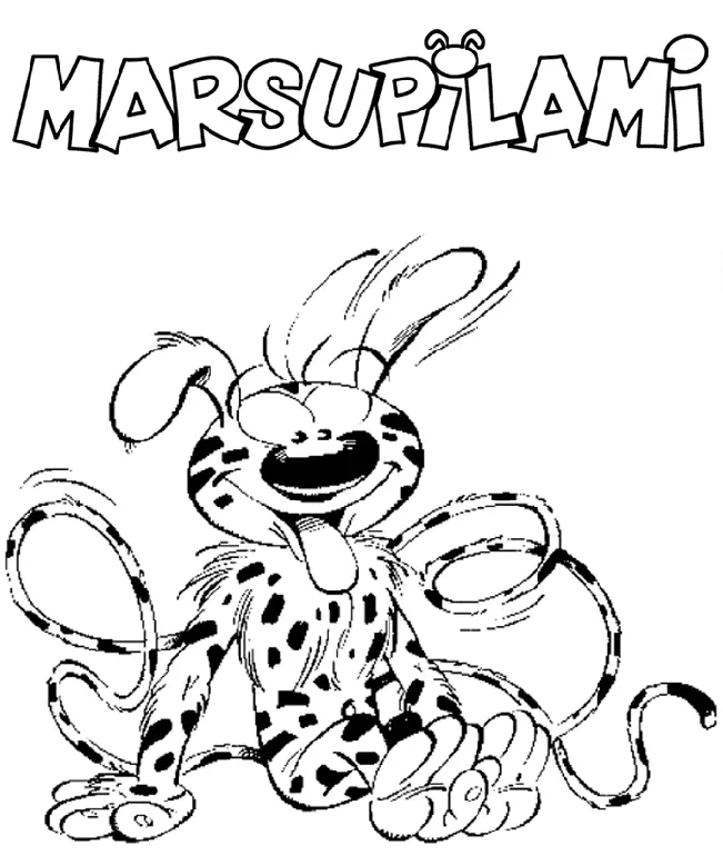 Desenhos de Marsupilami Para Colorir 19