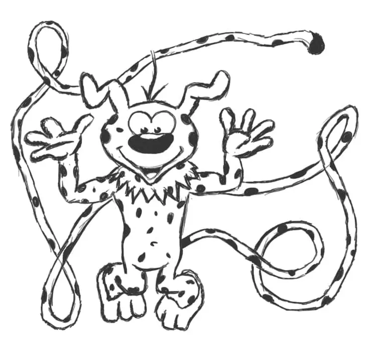 Desenhos de Marsupilami Para Colorir 8