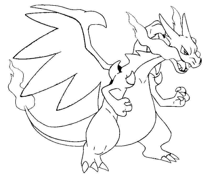 Desenhos de Mega Pokemon Para Colorir 1