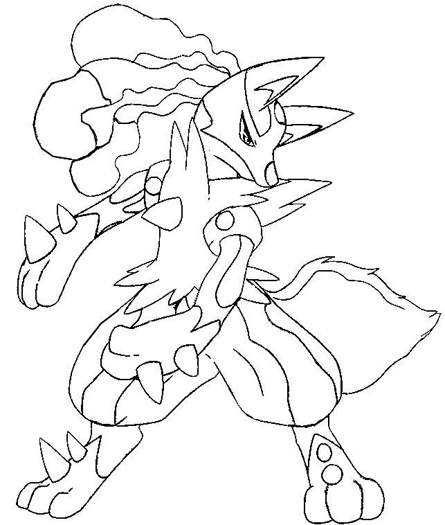 Desenhos de Mega Pokemon Para Colorir 14