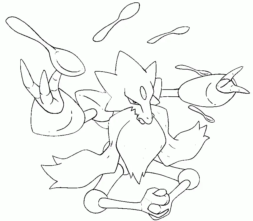 Desenhos de Mega Pokemon Para Colorir 24