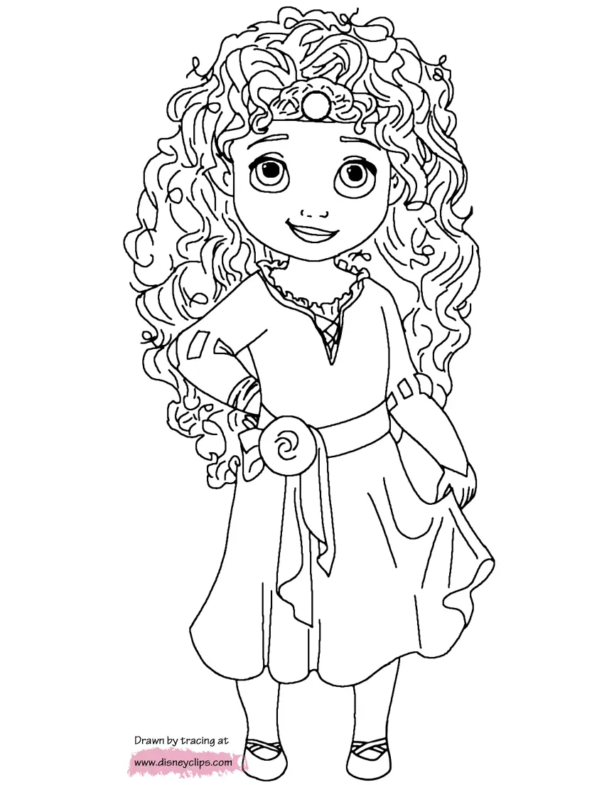 Desenhos de Merida Para Colorir 12