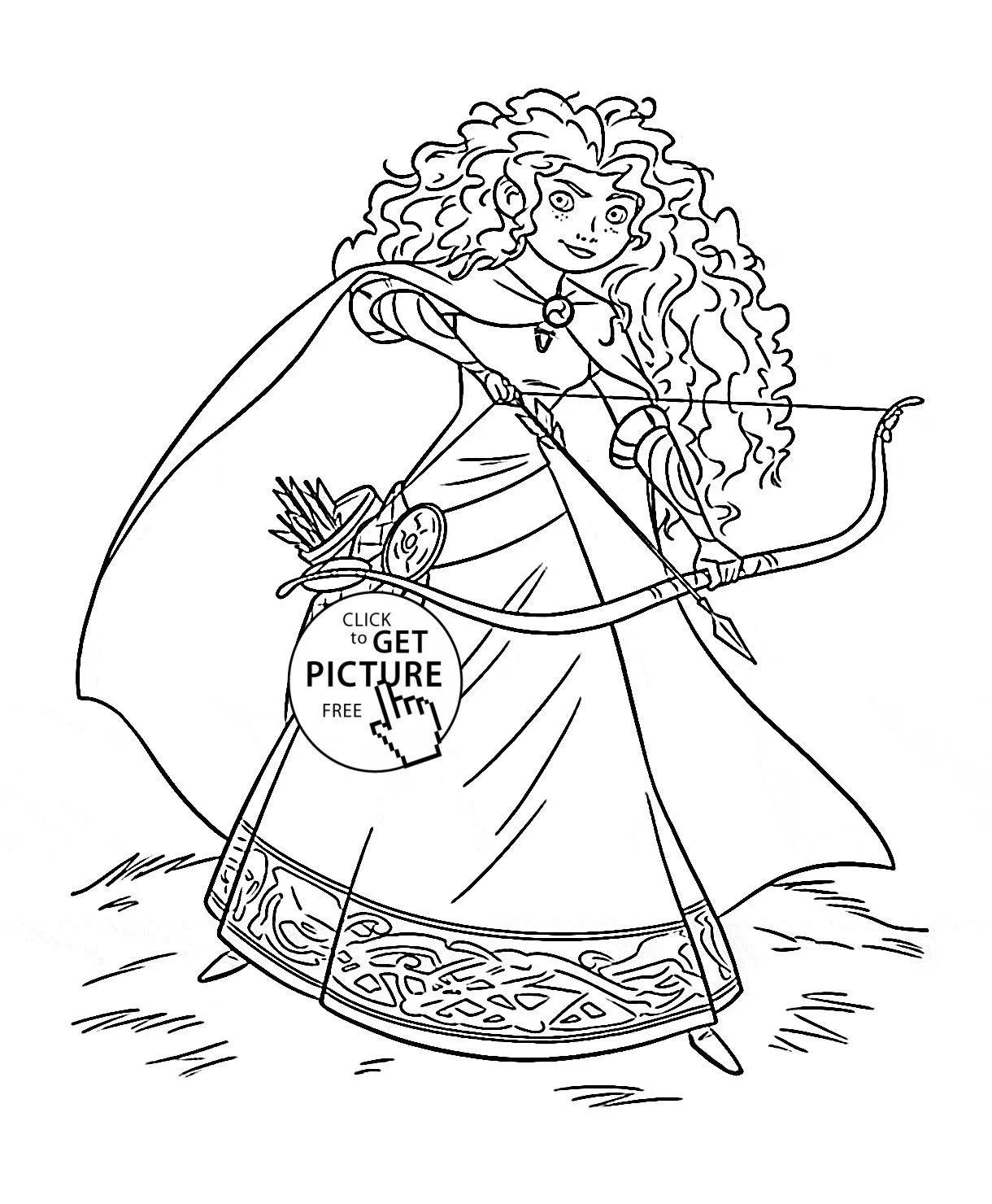 Desenhos de Merida Para Colorir 15