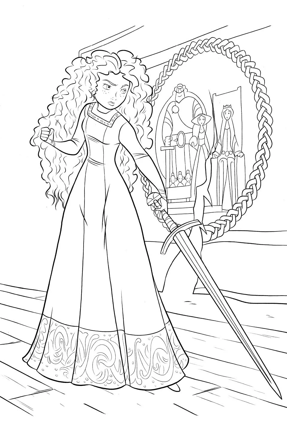 Desenhos de Merida Para Colorir 18