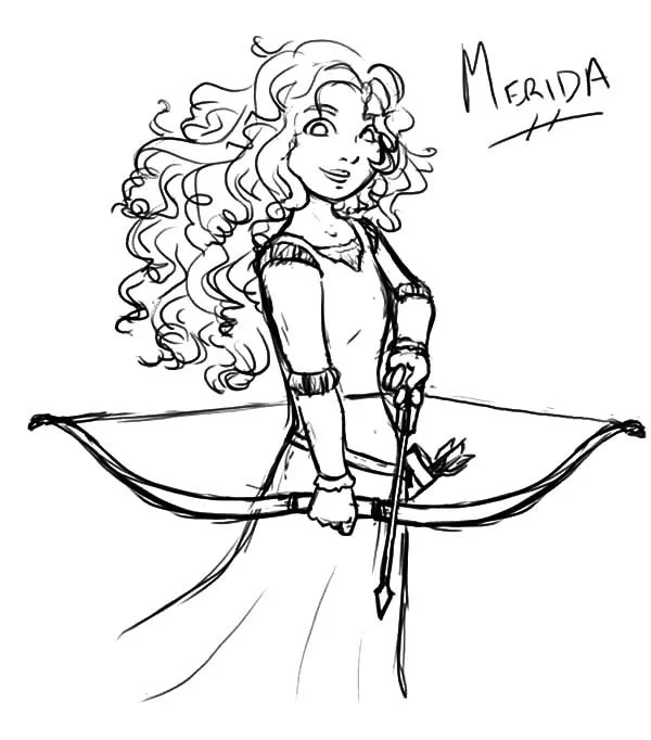 Desenhos de Merida Para Colorir 19