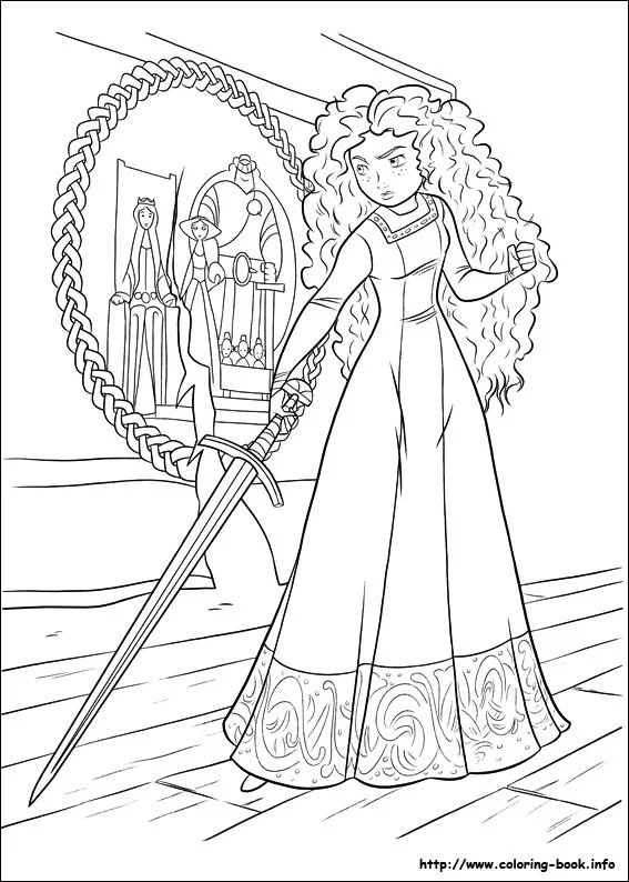 Desenhos de Merida Para Colorir 21