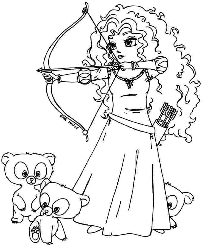 Desenhos de Merida Para Colorir 5