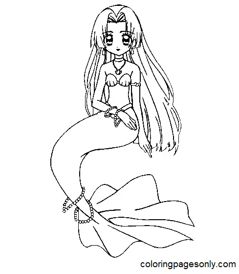 Desenhos de Mermaid melody Para Colorir 10