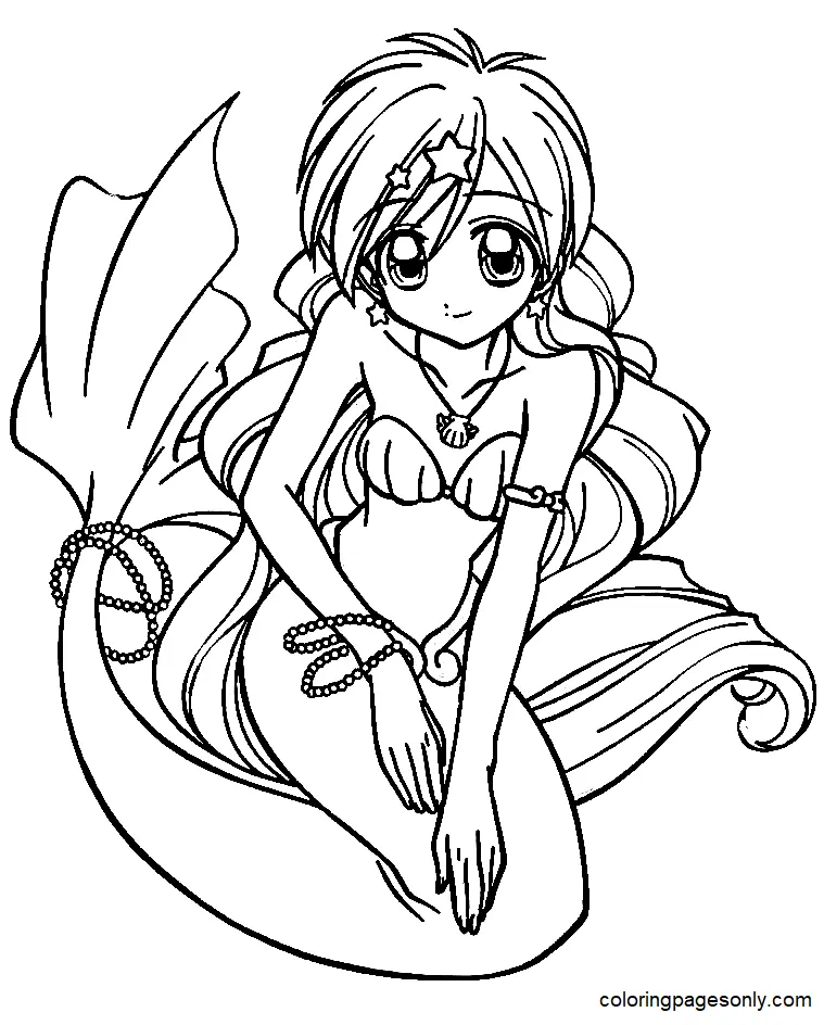 Desenhos de Mermaid melody Para Colorir 11