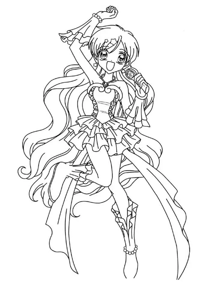 Desenhos de Mermaid melody Para Colorir 13