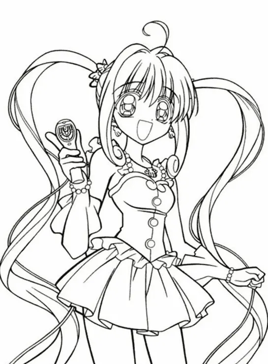 Desenhos de Mermaid melody Para Colorir 14