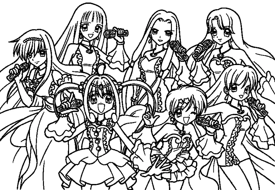 Desenhos de Mermaid melody Para Colorir 15