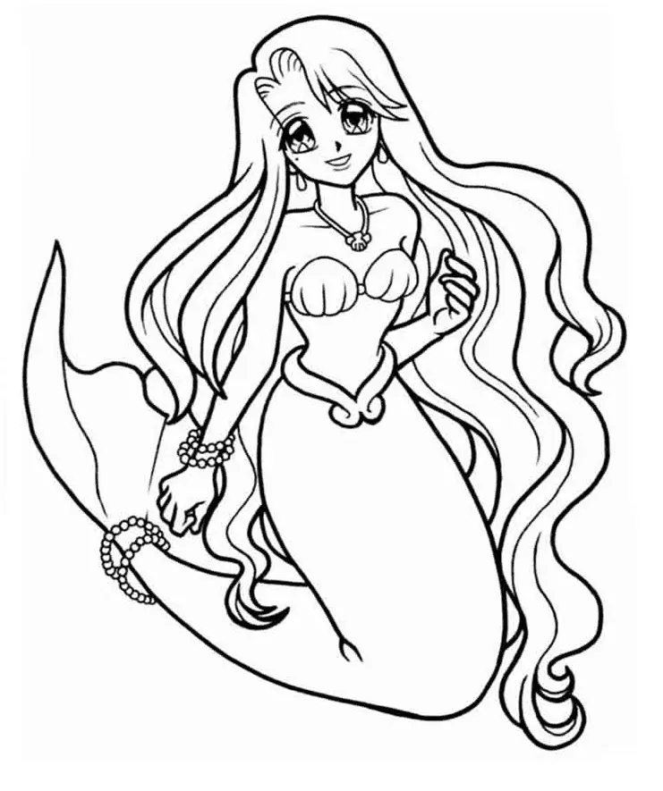 Desenhos de Mermaid melody Para Colorir 2