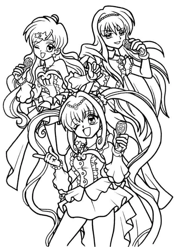 Desenhos de Mermaid melody Para Colorir 28