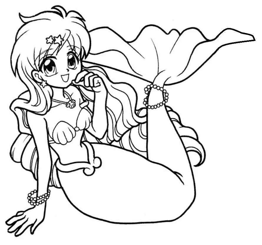 Desenhos de Mermaid melody Para Colorir 3