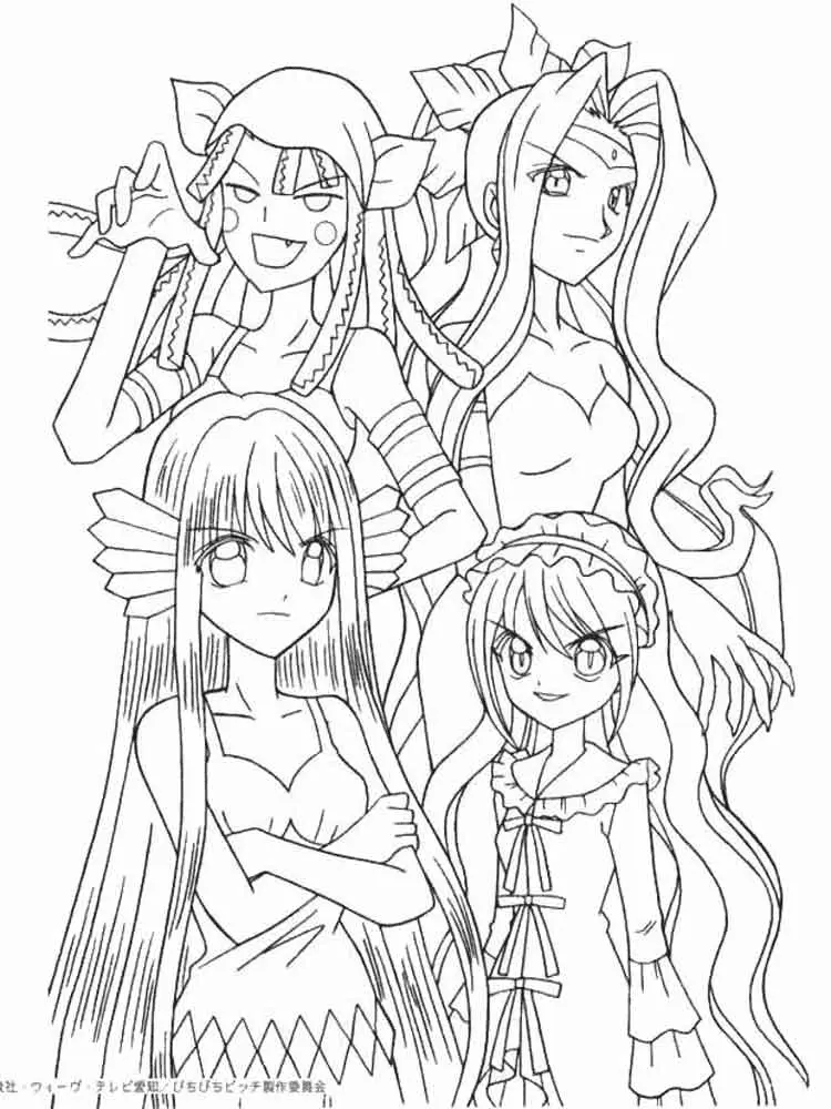 Desenhos de Mermaid melody Para Colorir 4