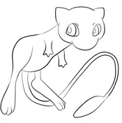 Desenhos de Mew Para Colorir 10