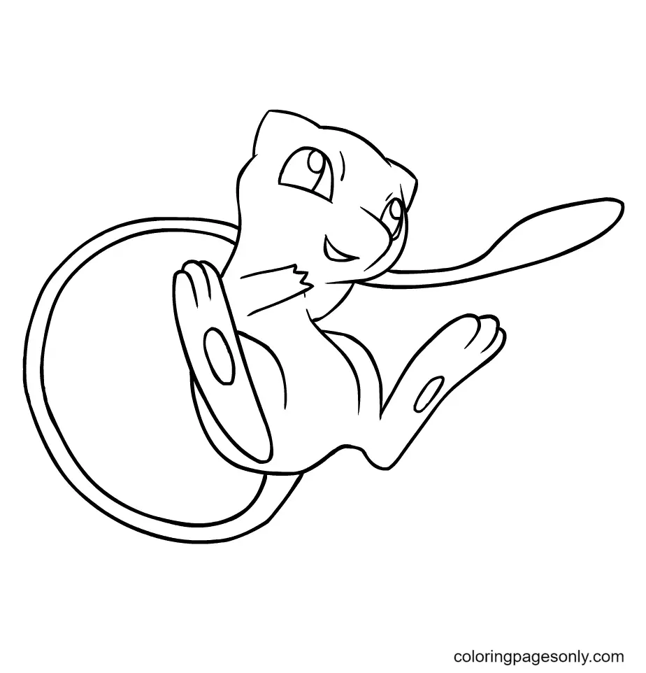 Desenhos de Mew Para Colorir 20