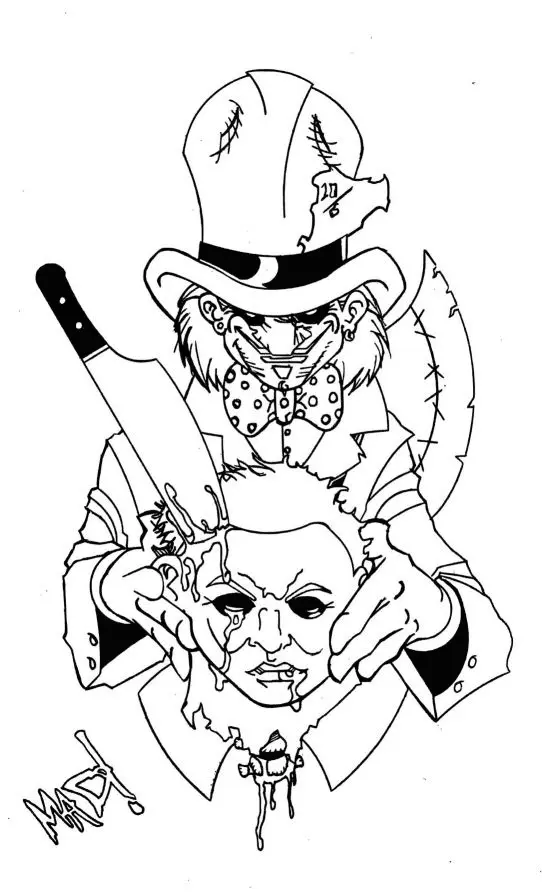 Desenhos de Michael Myers Para Colorir