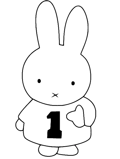 Desenhos de Miffy Para Colorir 10