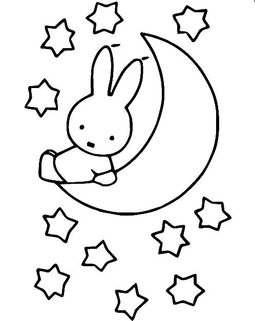 Desenhos de Miffy Para Colorir 12