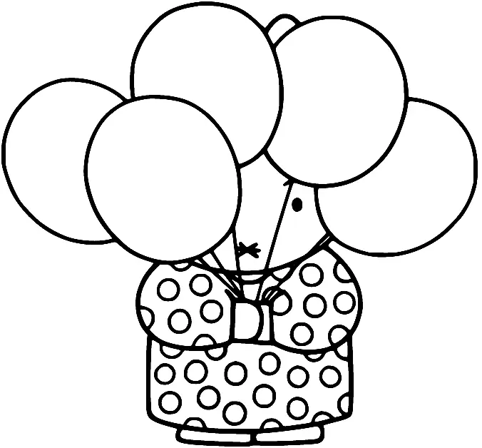 Desenhos de Miffy Para Colorir 18