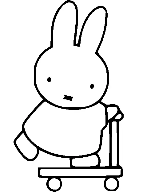 Desenhos de Miffy Para Colorir 19