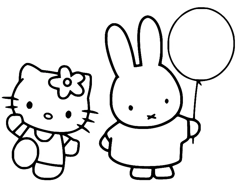 Desenhos de Miffy Para Colorir 2