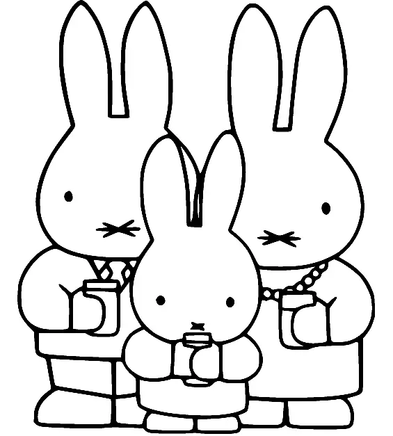 Desenhos de Miffy Para Colorir 20