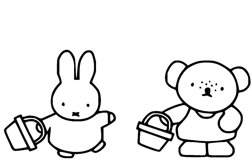 Desenhos de Miffy Para Colorir 21