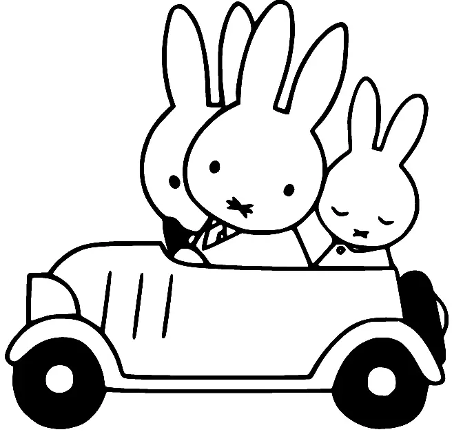 Desenhos de Miffy Para Colorir 22