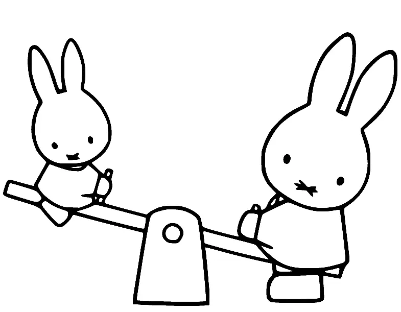 Desenhos de Miffy Para Colorir 25