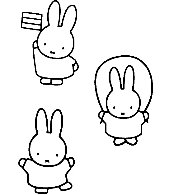 Desenhos de Miffy Para Colorir 26